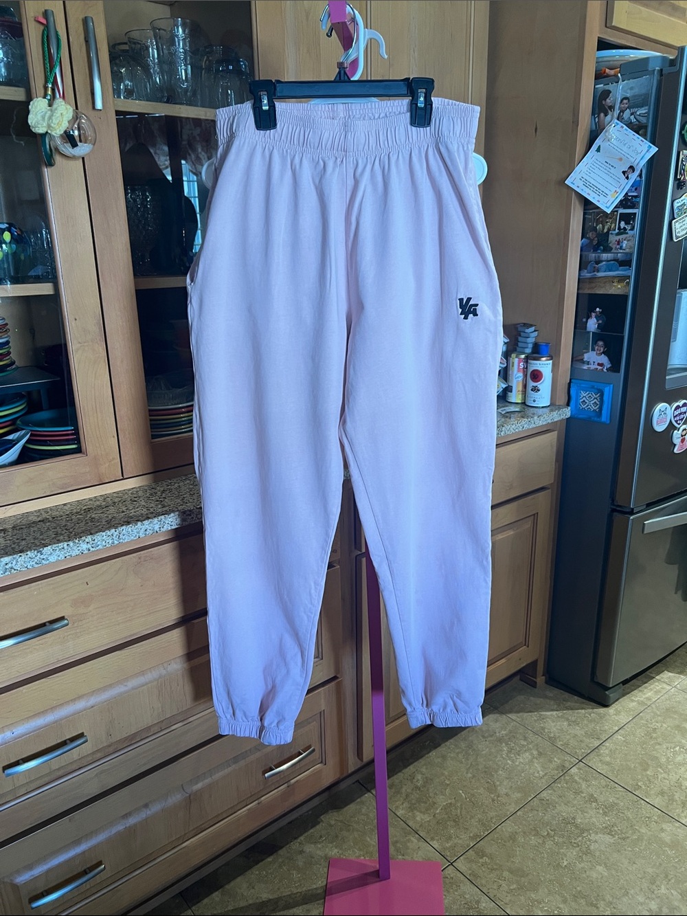 YoungLA Pink Mens Jogger Sweatpants with Elastic Waist
